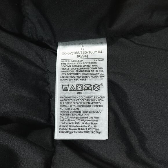 Banana Republic Down Puffer Jacket Mens Large Exploration Green Gorpcore - Picture 16 of 16